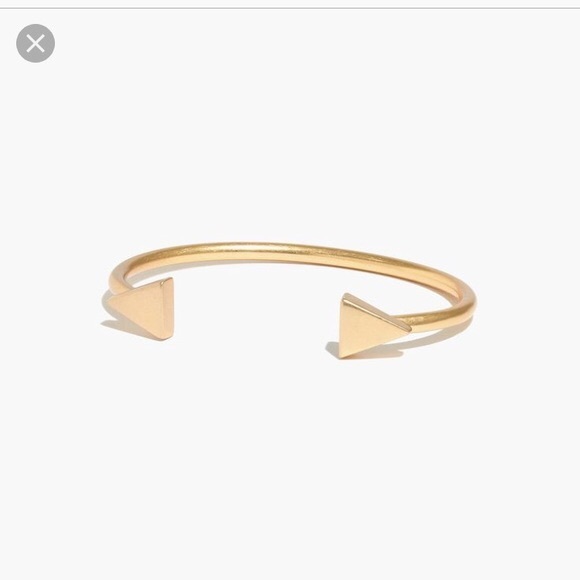 NWOT Madewell Triangle Gold Cuff Bracelet - Picture 4 of 4